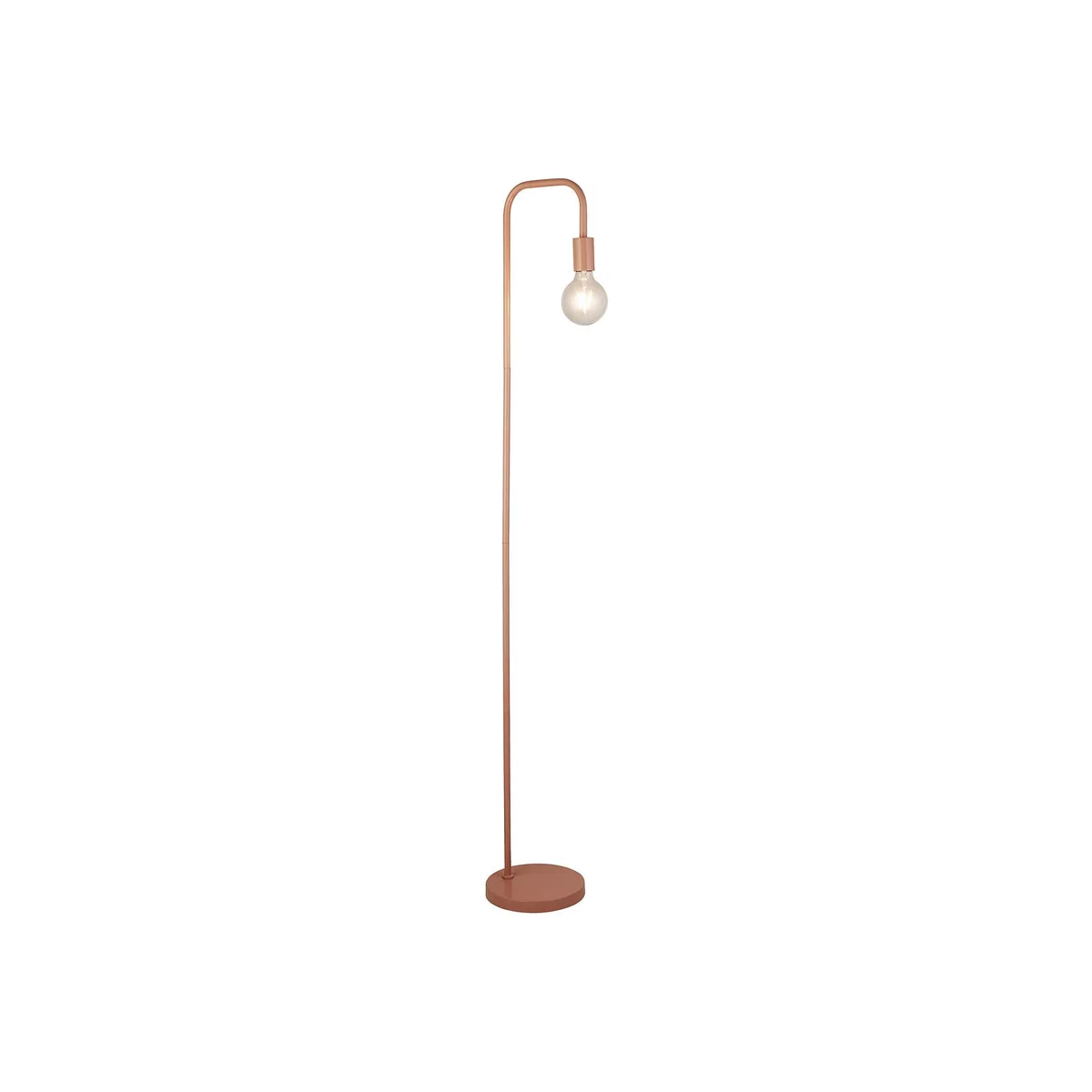 Industrial Floor Lamp With Exposed Bulb – image 1