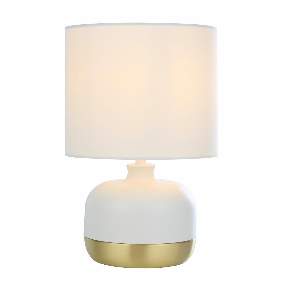 White & Gold Touch Lamp – image 2