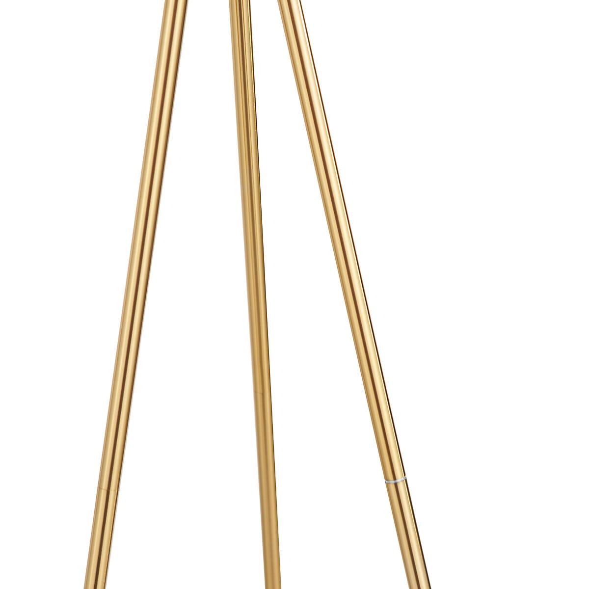 Brushed Brass Tripod Floor Lamp – image 4