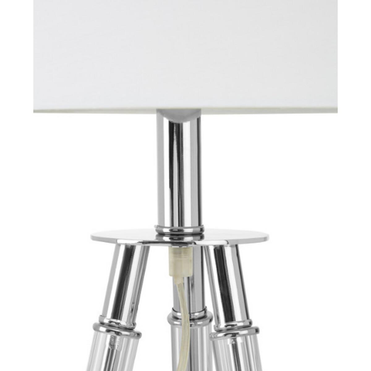 Chrome Crystal Wrapped Tripod Table Lamp – image 4
