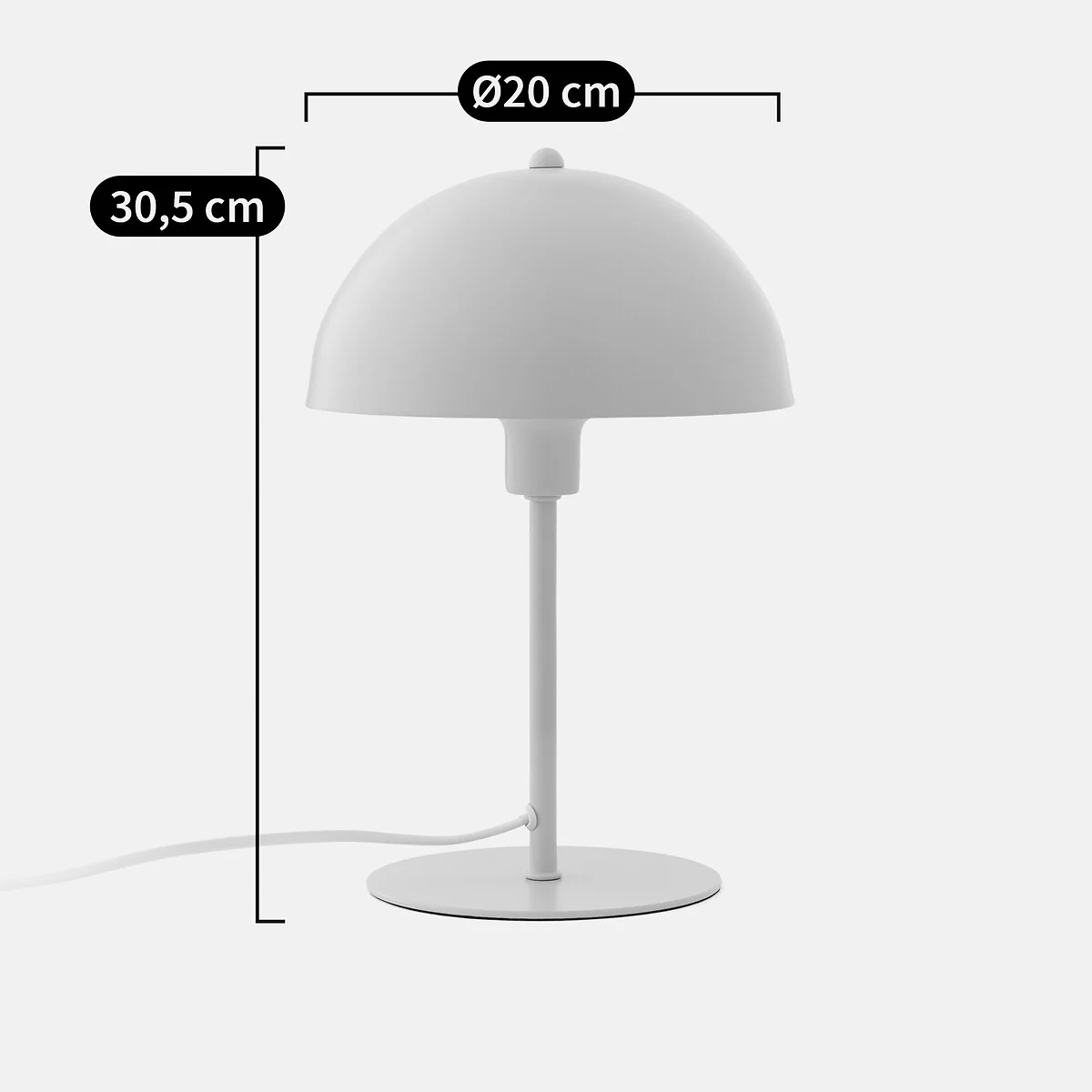 Table Lamp Mushroom Shape in Iron Metal Capi – image 5