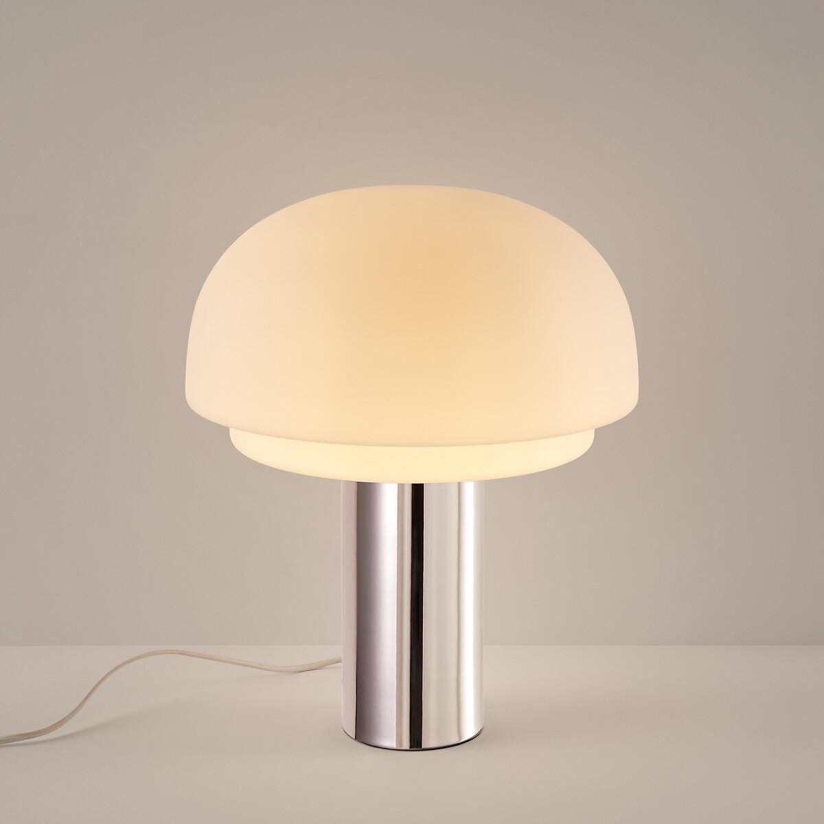 Floor Lamp in Opaline and Chrome Iron H43.1cm Agathilda – image 3