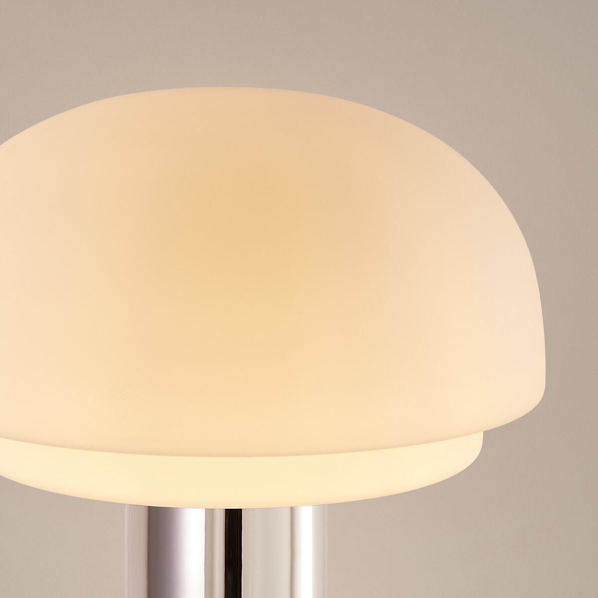 Floor Lamp in Opaline and Chrome Iron H43.1cm Agathilda – image 4