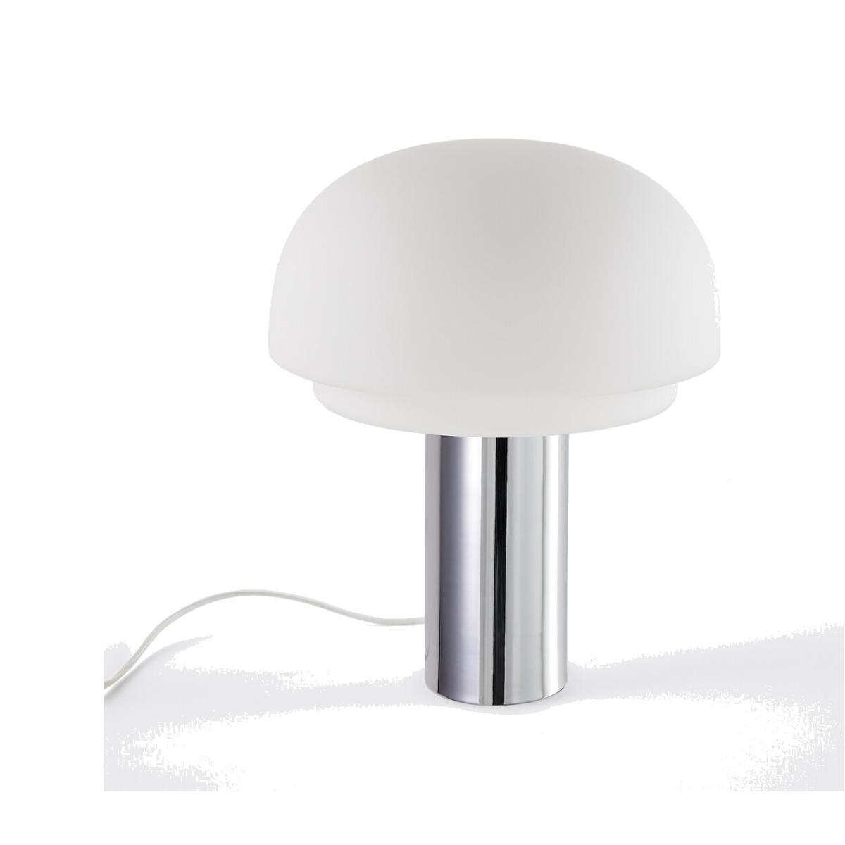 Floor Lamp in Opaline and Chrome Iron H43.1cm Agathilda – image 1