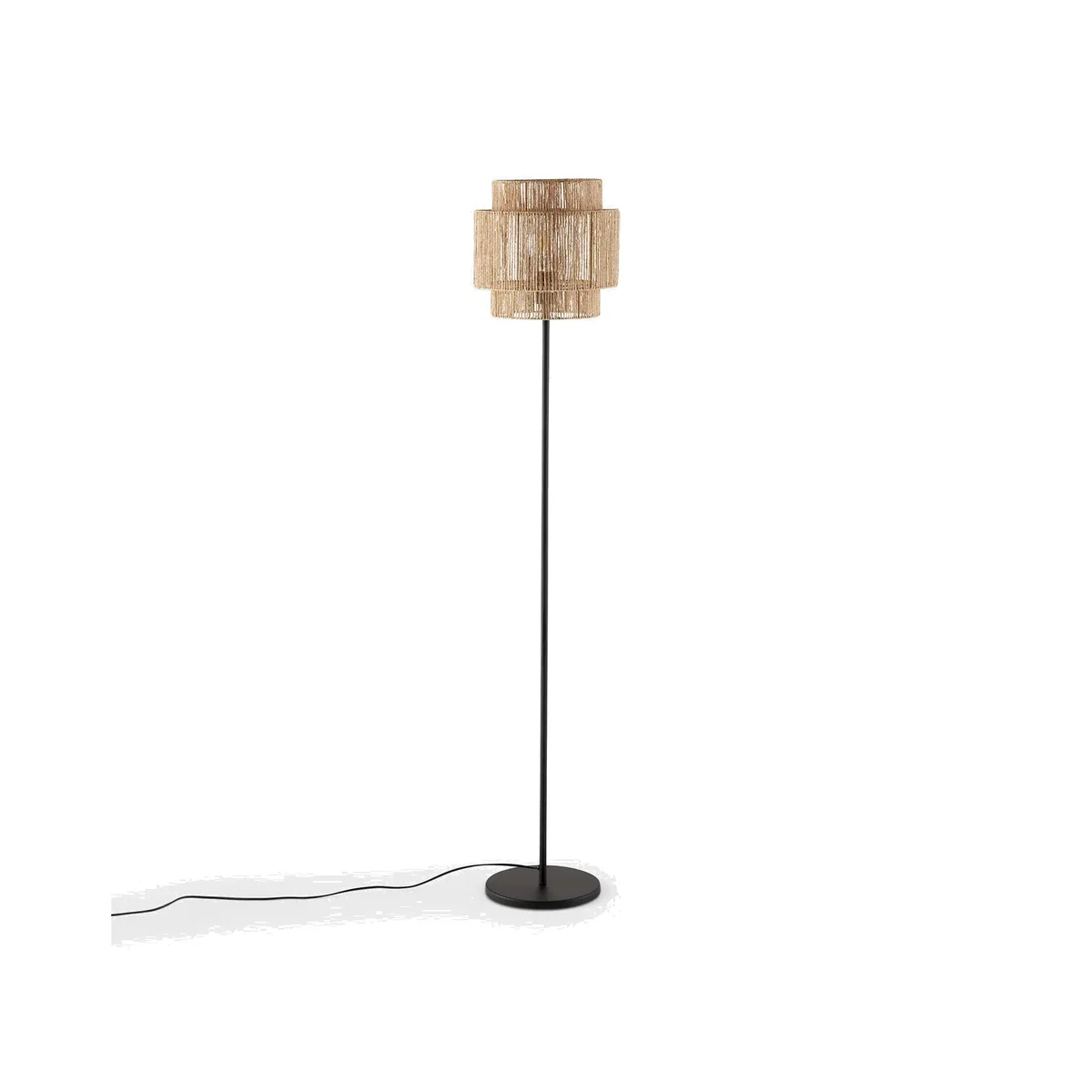 Yaku Metal and Hemp Floor Lamp – image 1
