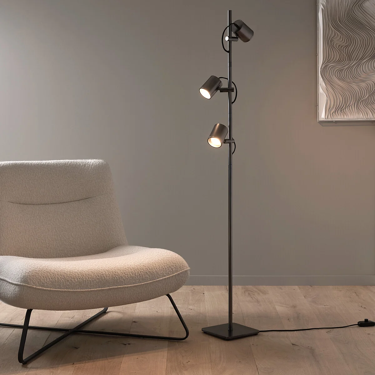 Girevole Graphite Lamp with 3 Adjustable Spotlights – image 4
