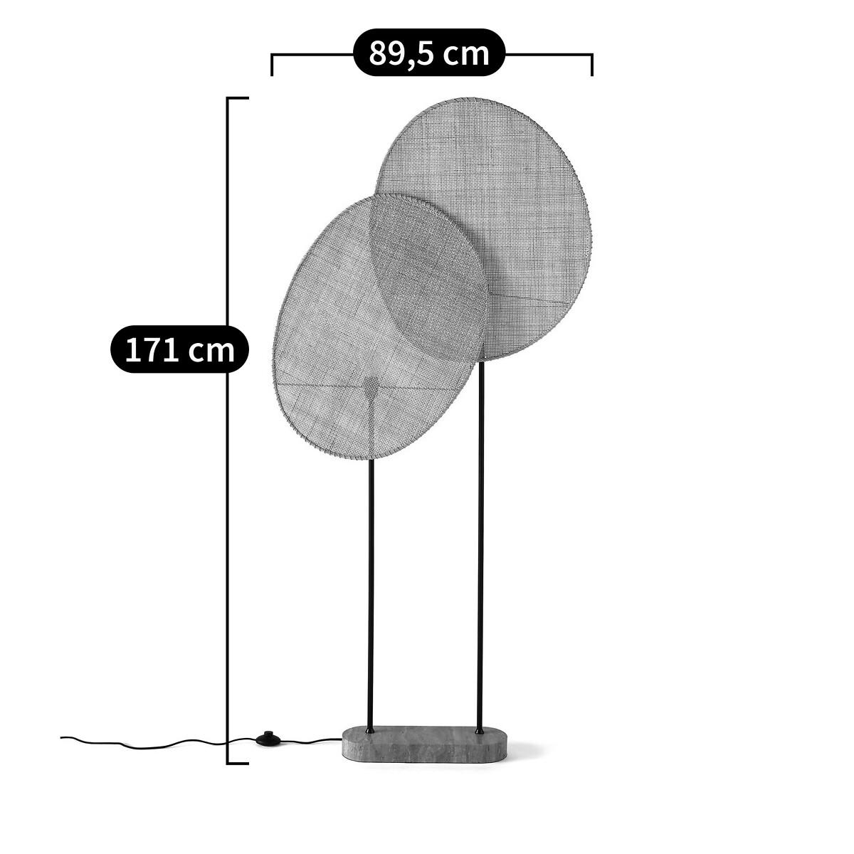 Canopée Rattan Floor Lamp by E. Gallina. – image 16