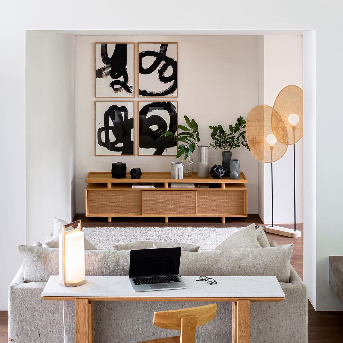 Canopée Rattan Floor Lamp by E. Gallina. – image 9