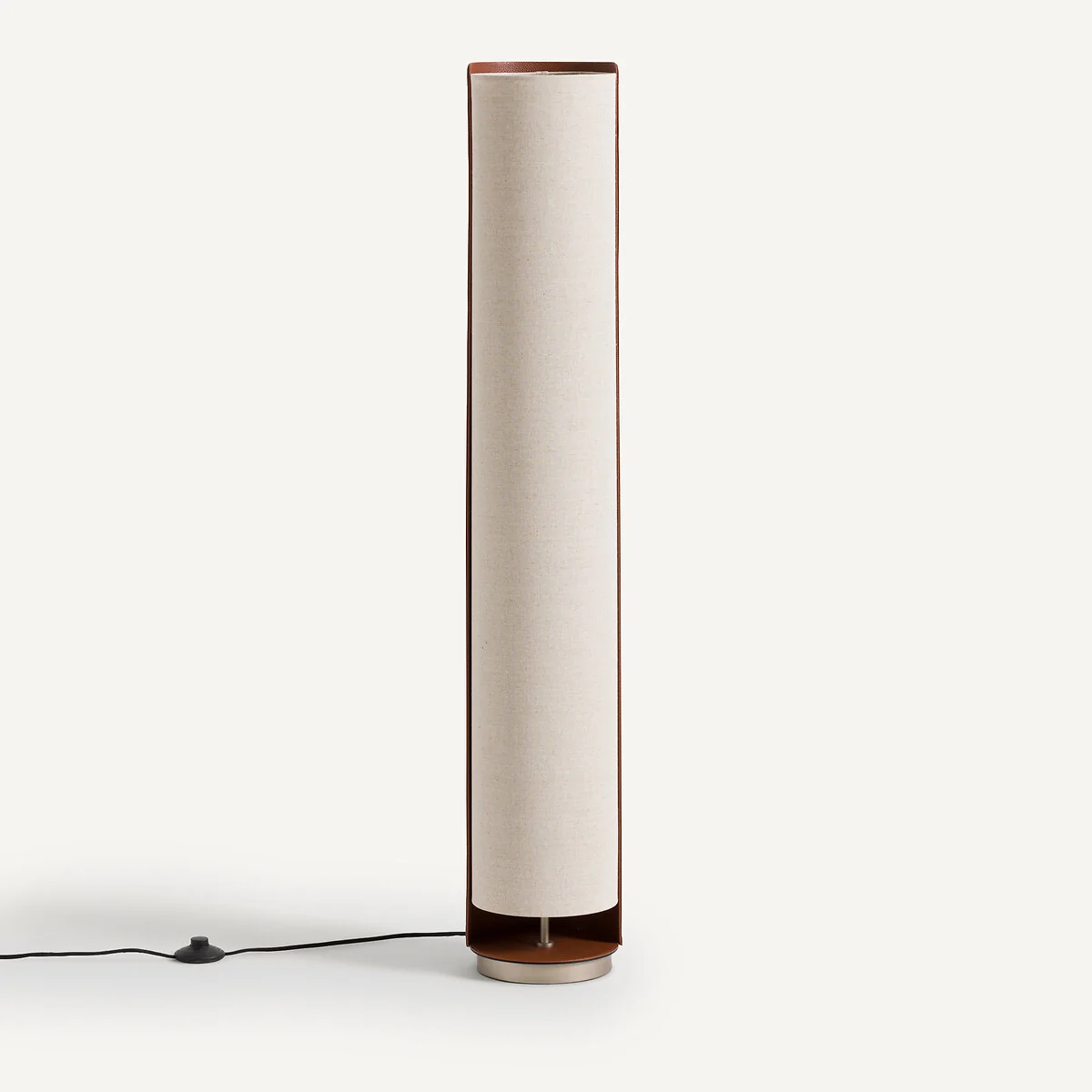 Glipie Imitation Leather and Linen Floor Lamp – image 3