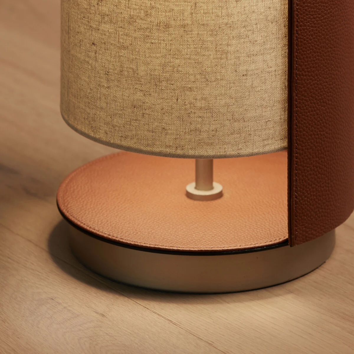 Glipie Imitation Leather and Linen Floor Lamp – image 6