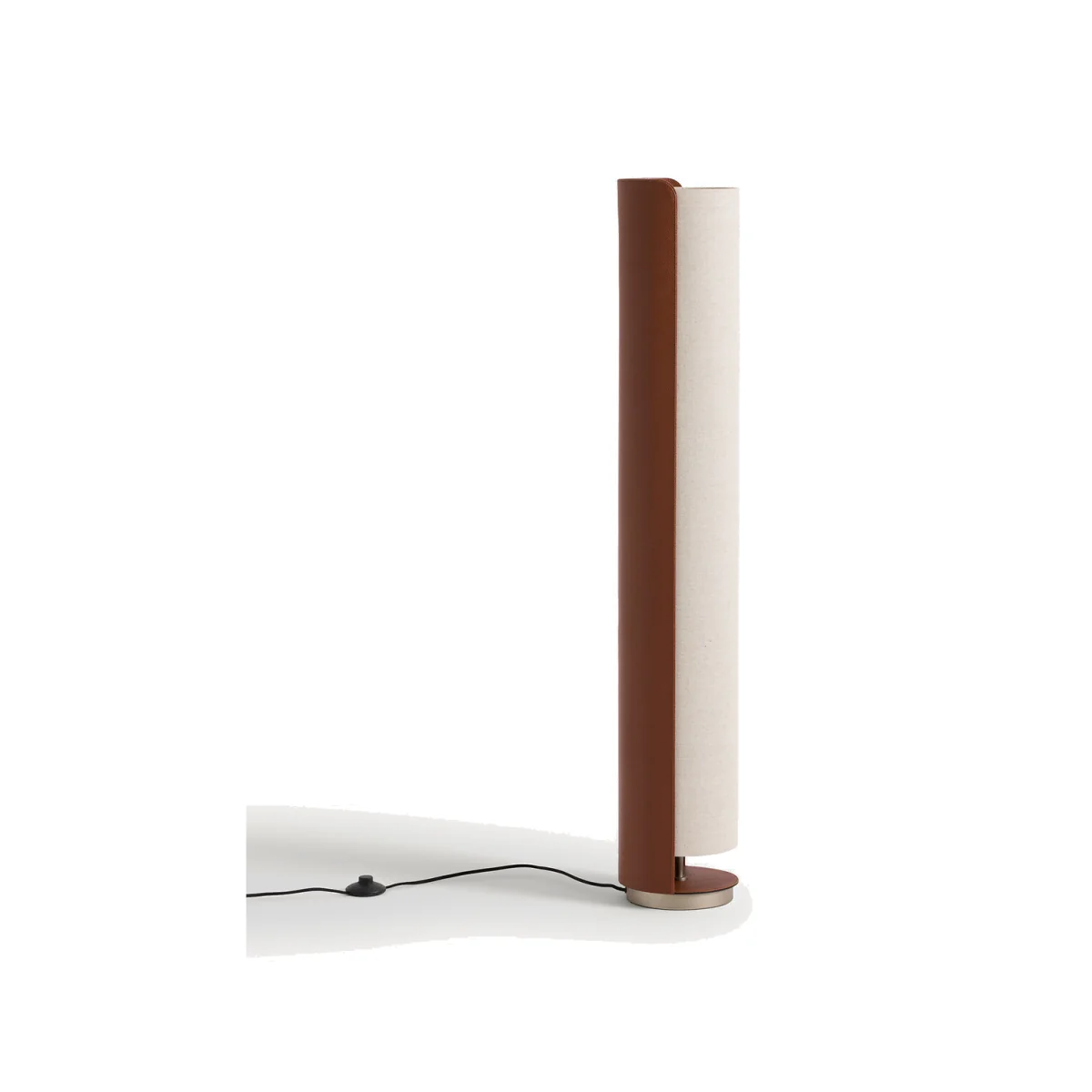 Glipie Imitation Leather and Linen Floor Lamp – image 1