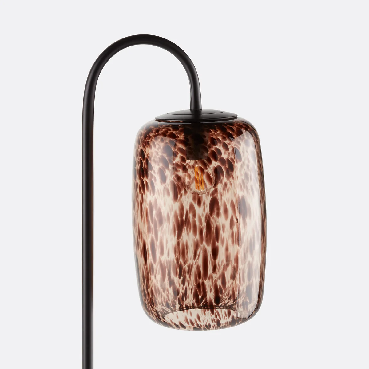 Toleco Metal & Amber Glass Floor Lamp – image 3