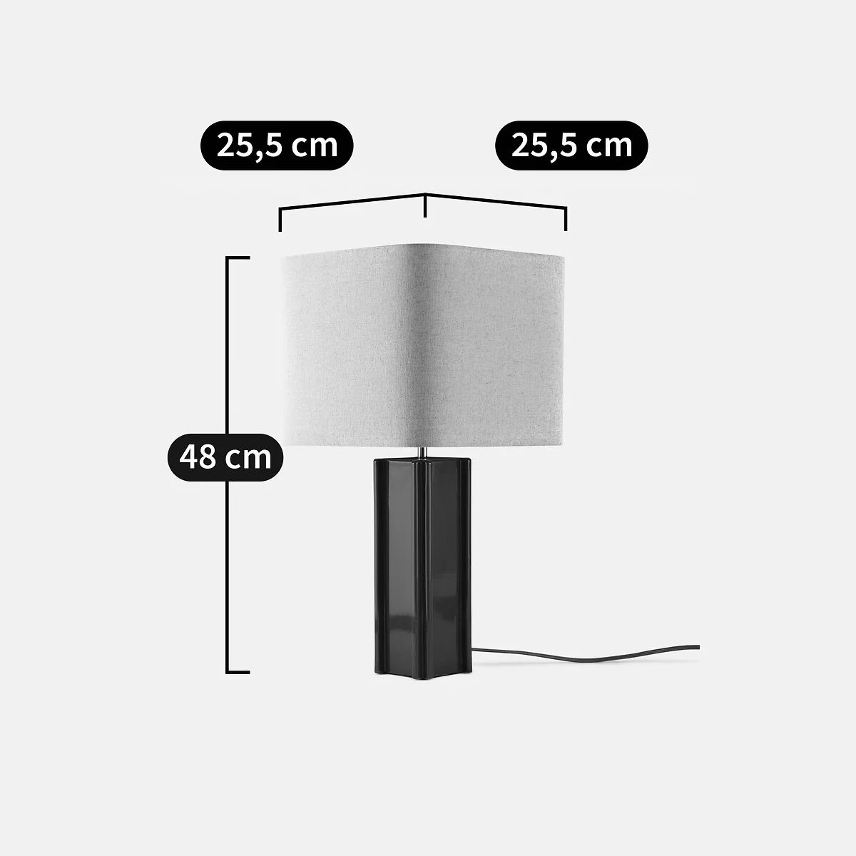 Bimo Table Lamp in Colourful Glass and Linen – image 10
