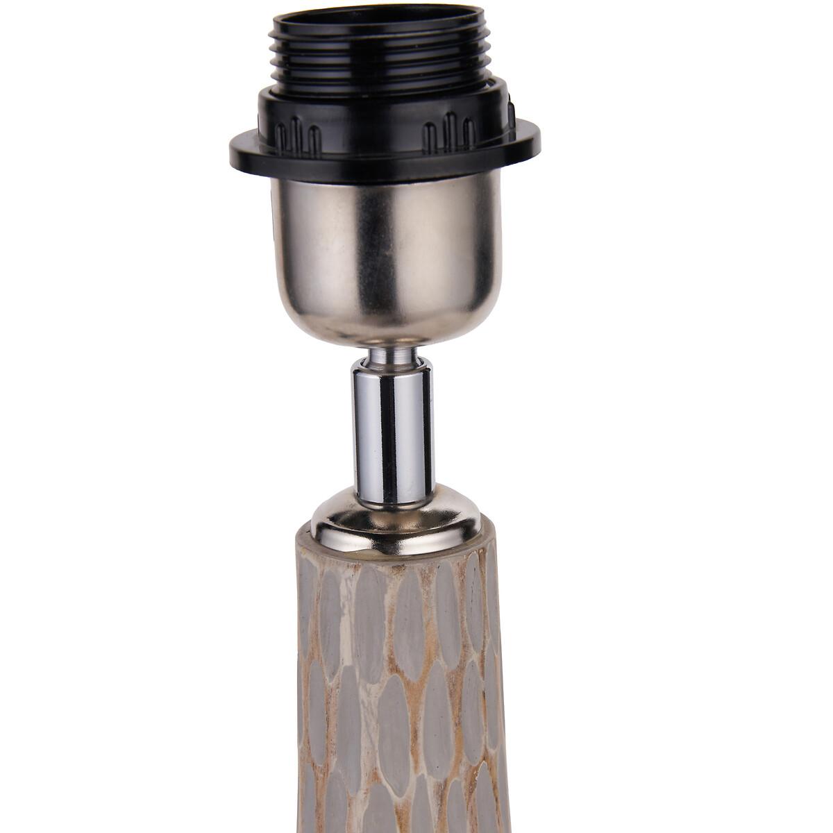 Ilyas Engraved Wood Bottle Table Lamp Base – image 6