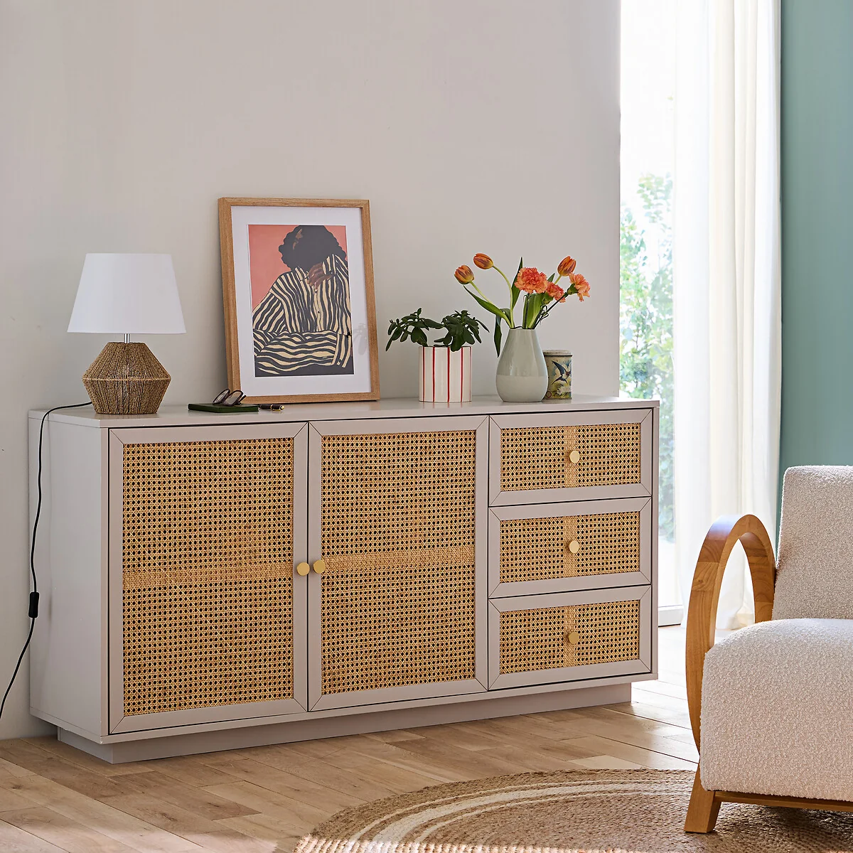 Hemp and Lina Table Lamp Yaku – image 2