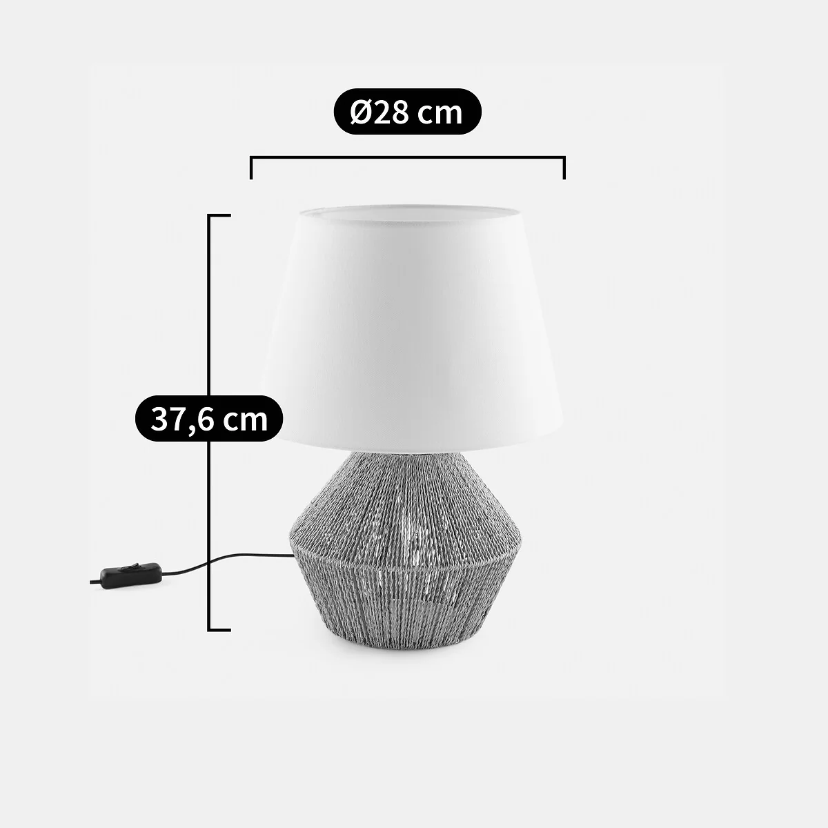 Hemp and Lina Table Lamp Yaku – image 8