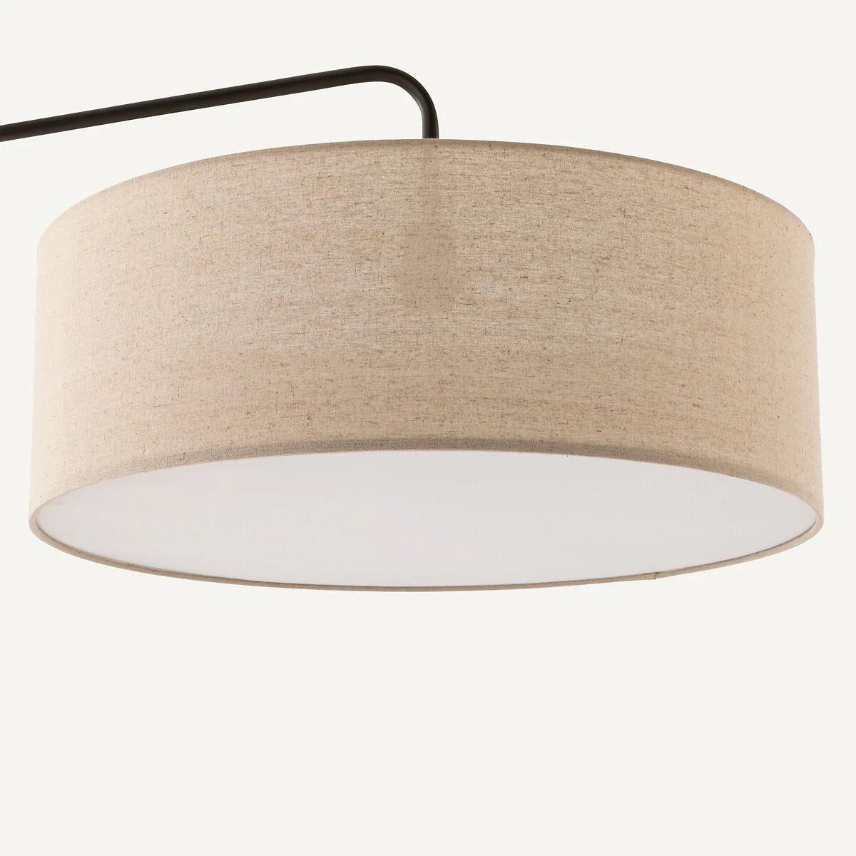Cinqua Metal & Linen Arch Floor Lamp – image 4
