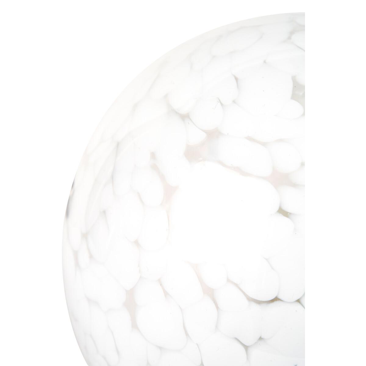 Speckled White Glass Spherical Table Lamp – image 4