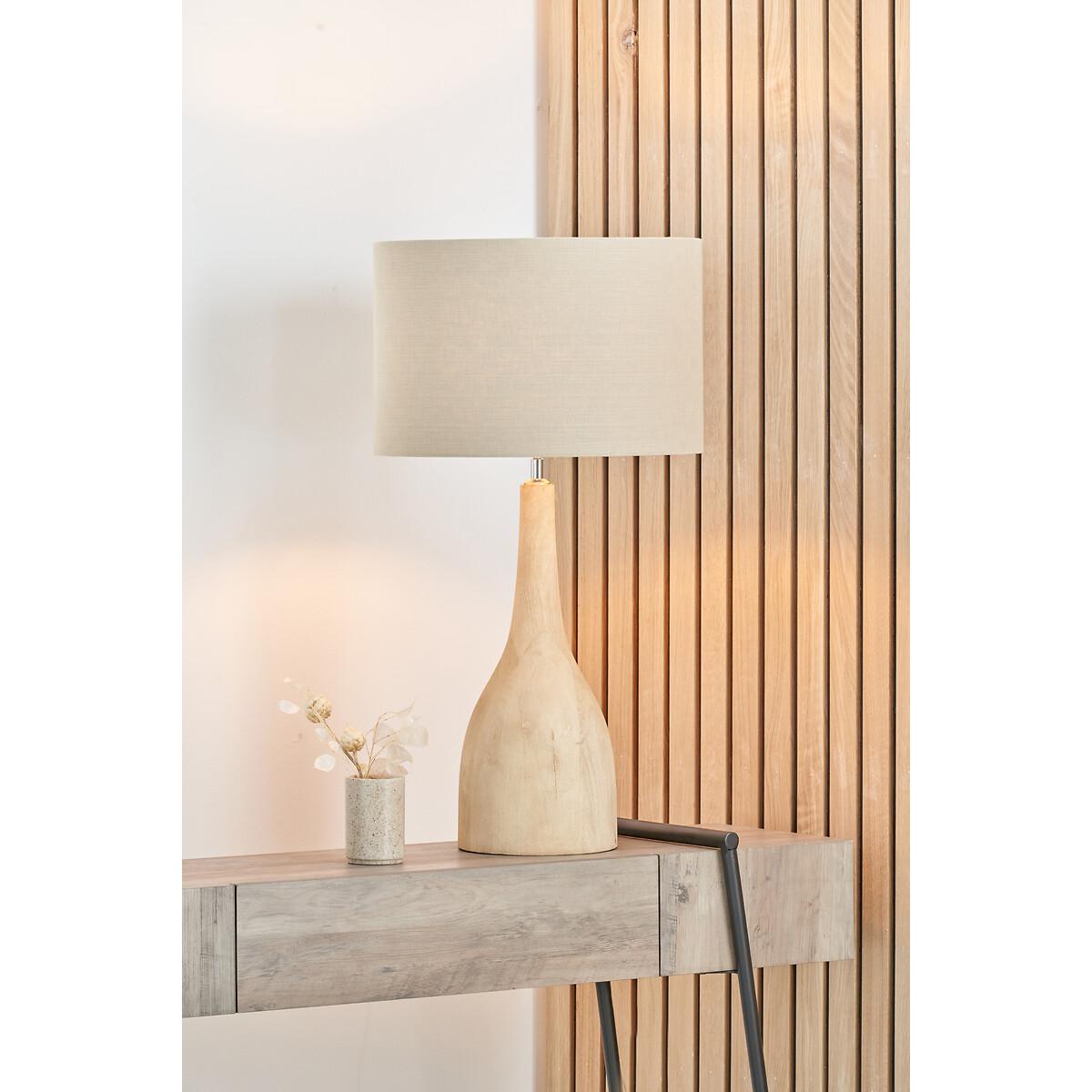 Natural Mango Wood Curved Table Lamp Base – image 2