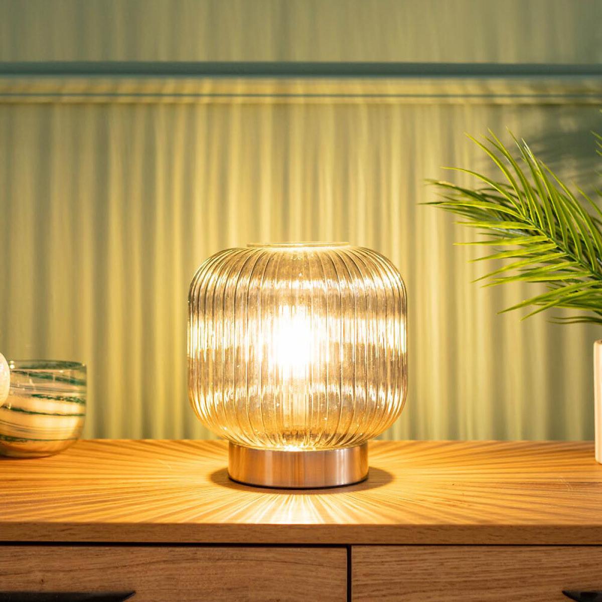 Glass Battery Operated Table Lamp – image 3