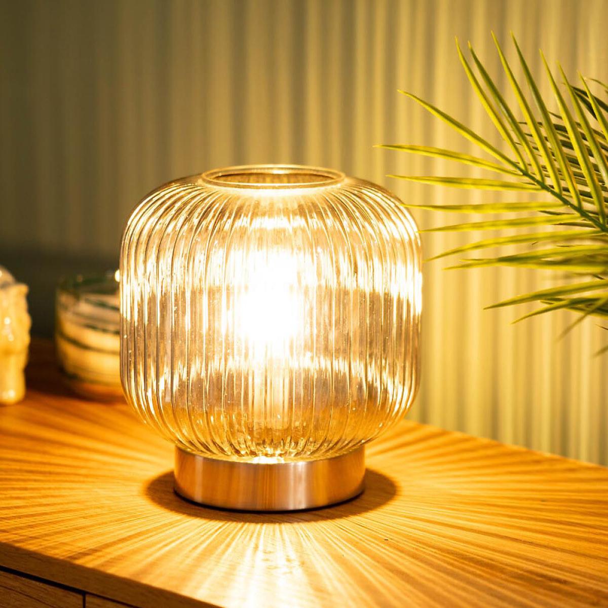 Glass Battery Operated Table Lamp – image 4