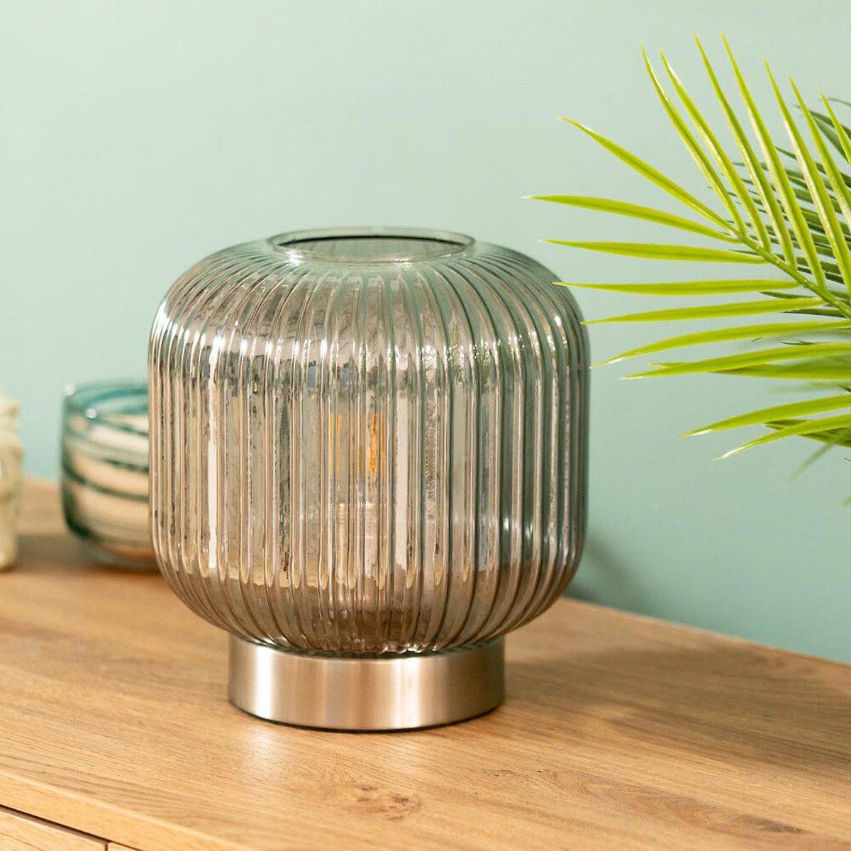 Glass Battery Operated Table Lamp – image 1