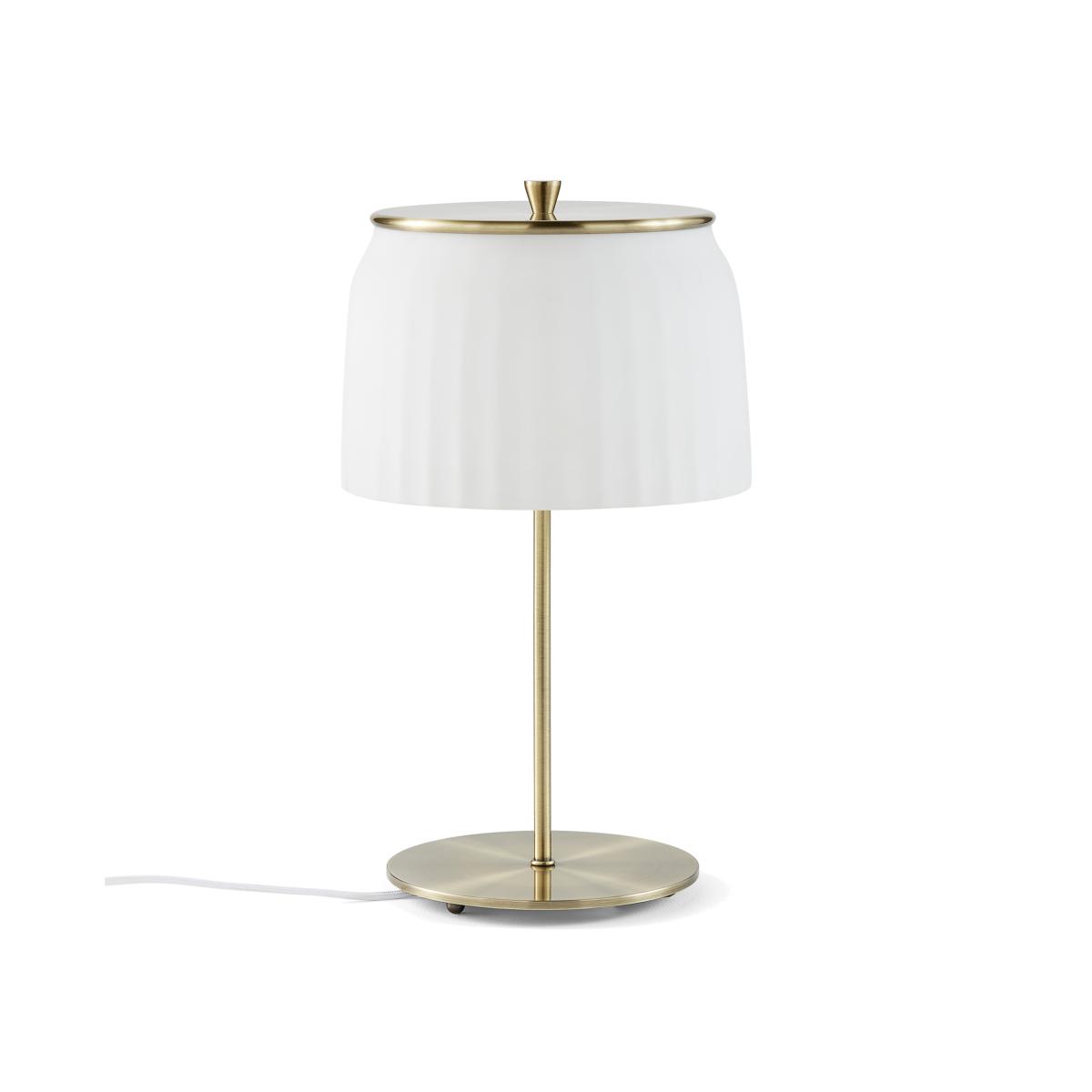 Canelé Opaline & Metal Table Lamp – image 1