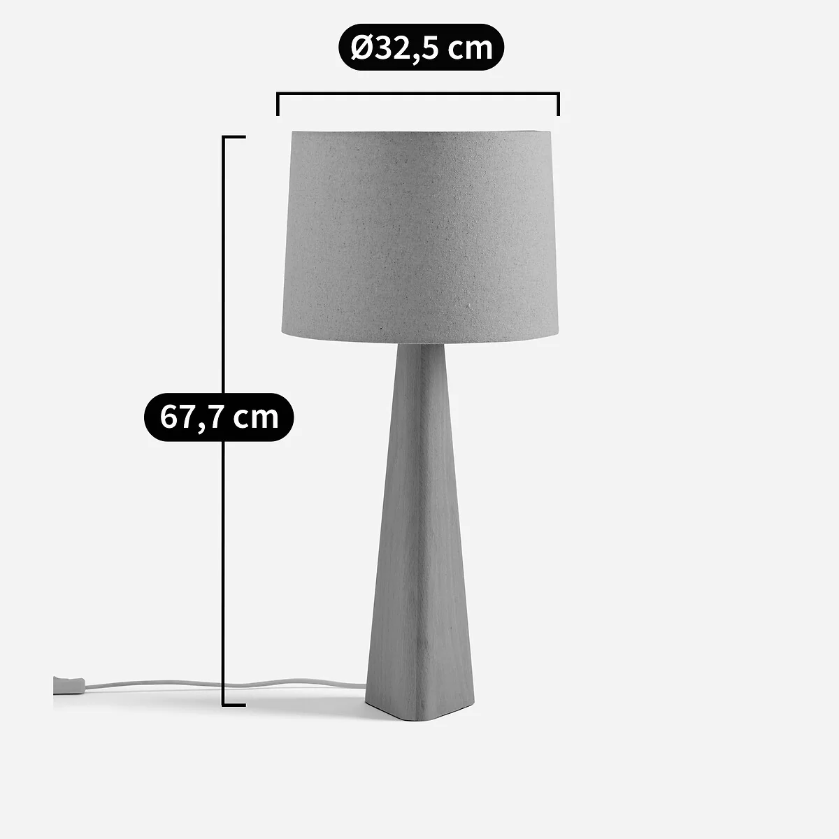 Nestwood Lamp in Walnut-Stained Oak and Linen – image 10