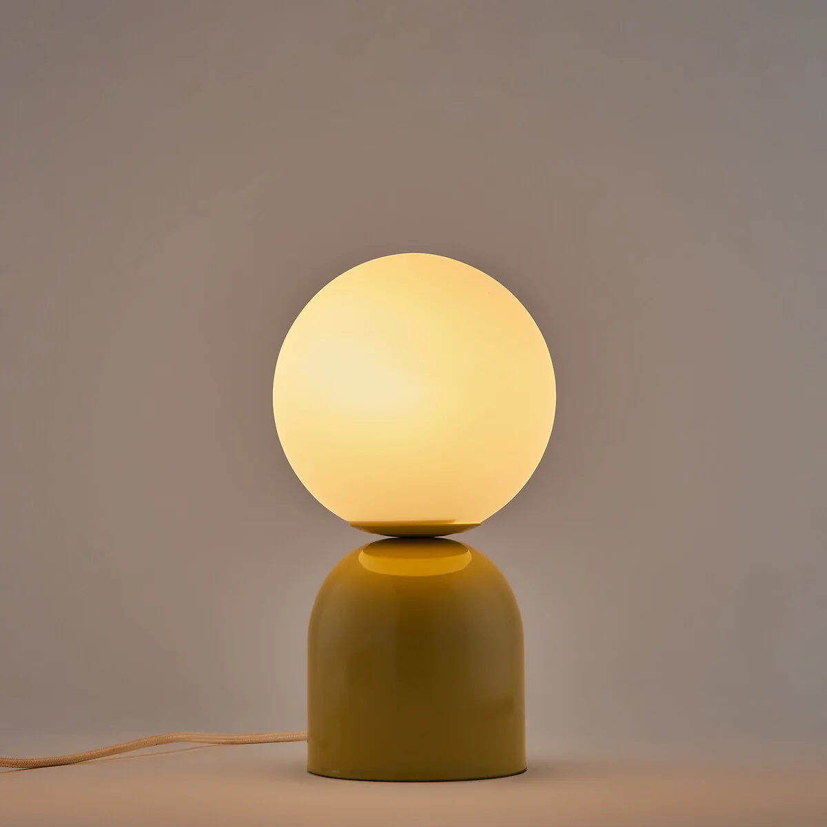 Sila Steel and Opal Glass Table Lamp – image 2