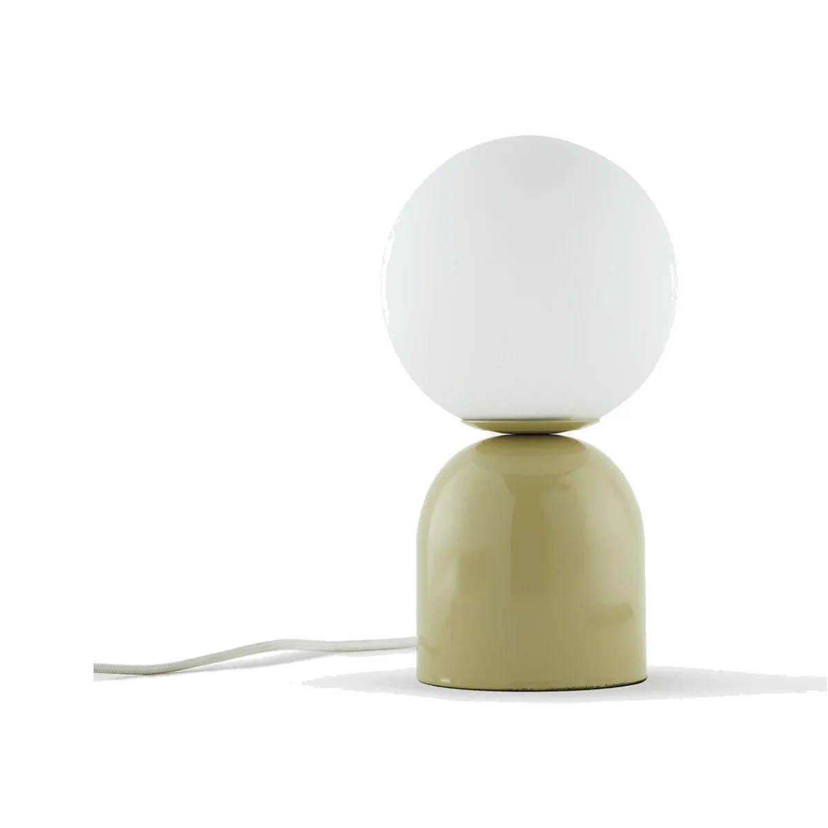 Sila Steel and Opal Glass Table Lamp – image 1