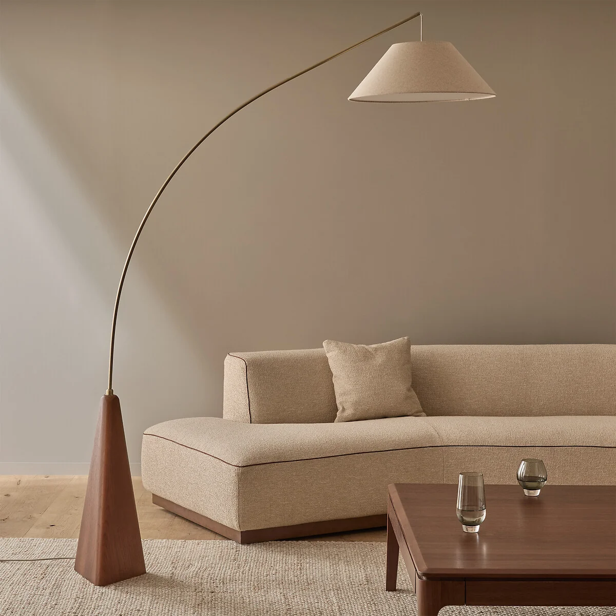 Nestwood Walnut-Stained Solid Oak Floor Lamp – image 3