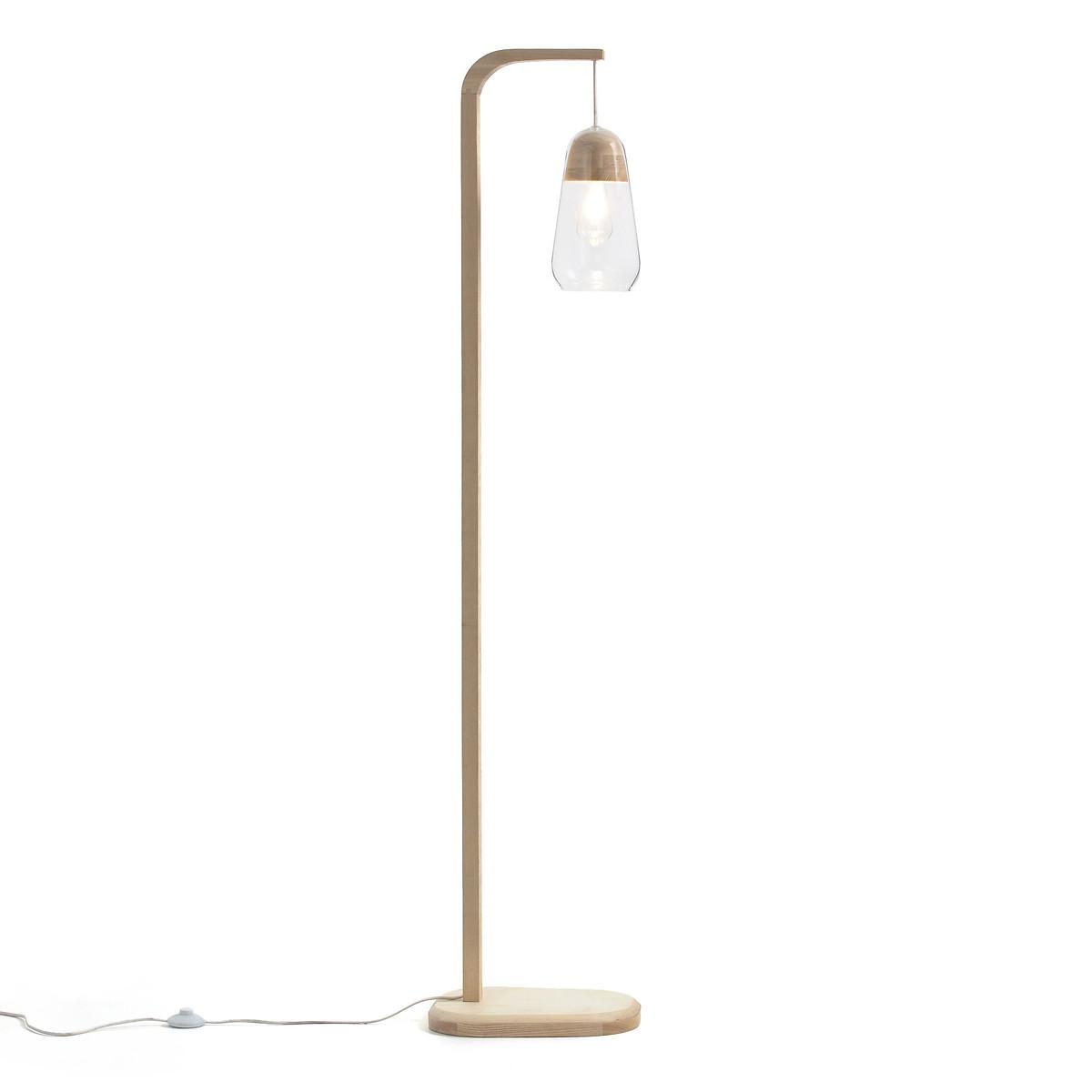 Nasoa Wood & Glass Floor Lamp – image 2