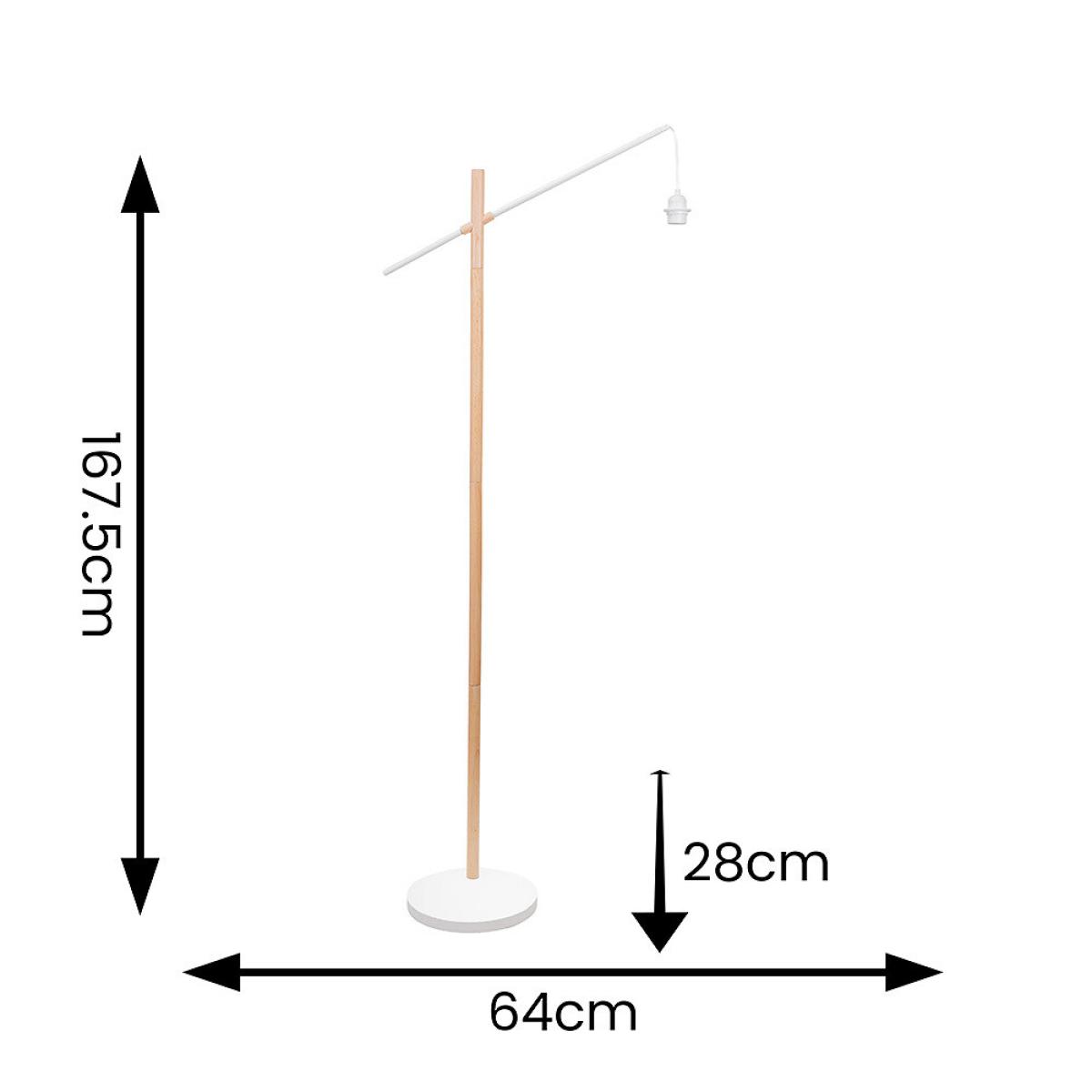Wooden Arch Floor Lamp Base – image 5