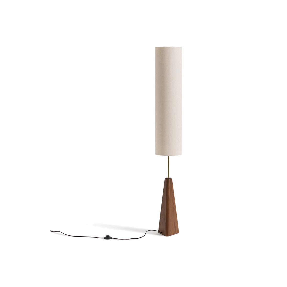 Nestwood Walnut-Stained Solid Oak Floor Lamp – image 1