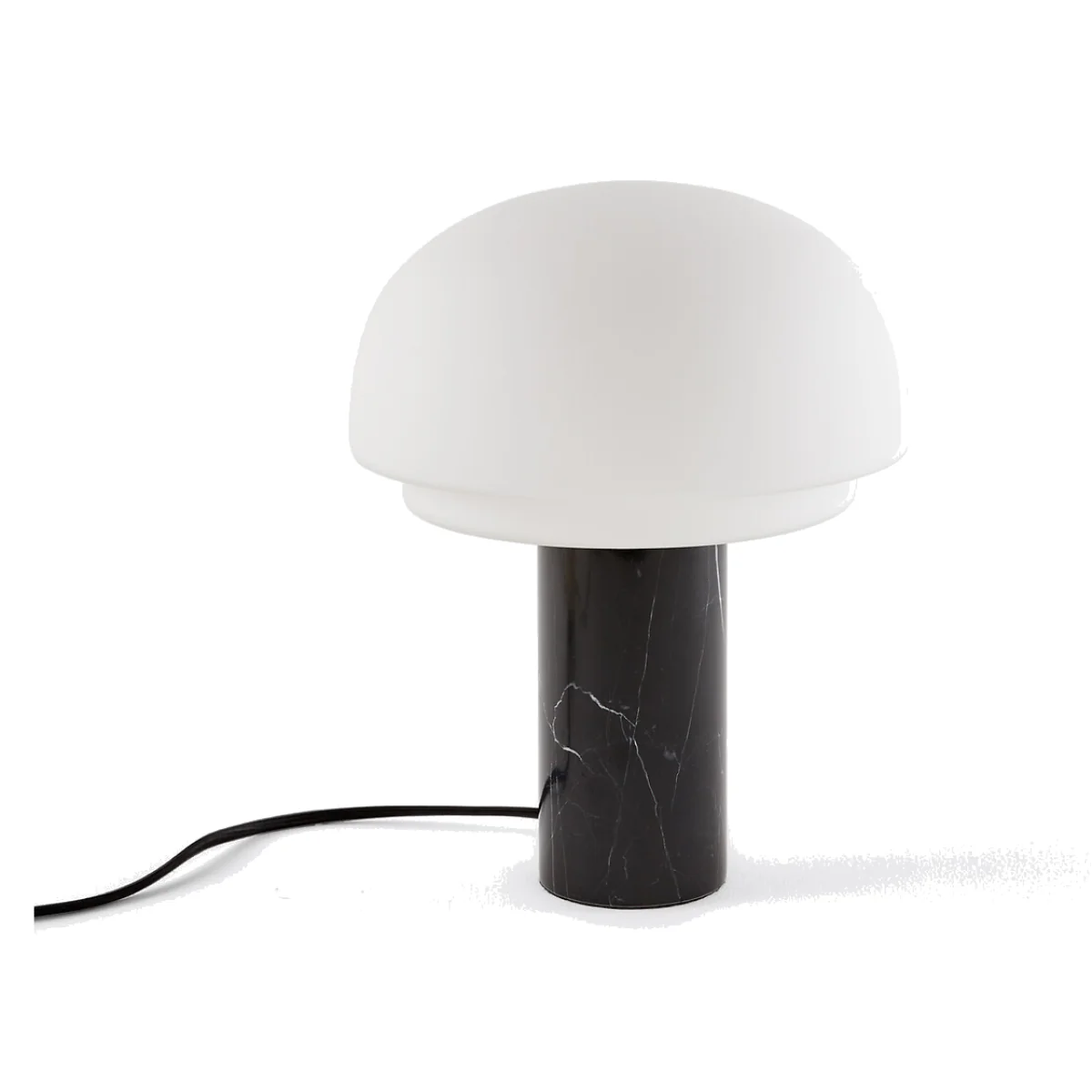 Agathilda Table Lamp in Opaline Glass and Marble Height 27cm – image 1