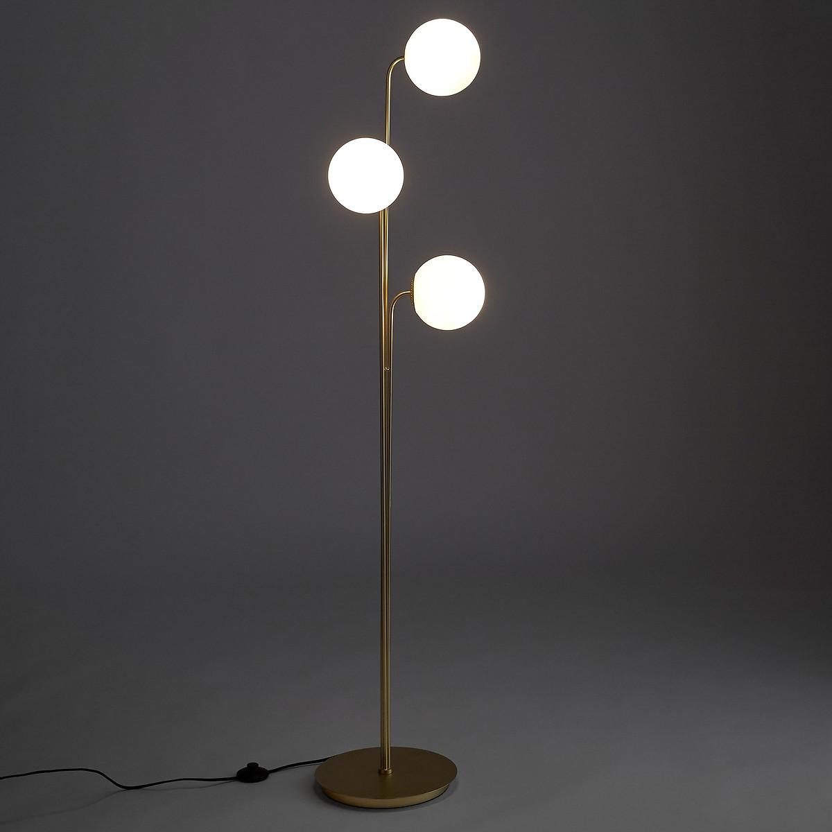 Moricio Brass & Smoked Glass Floor Lamp – image 2
