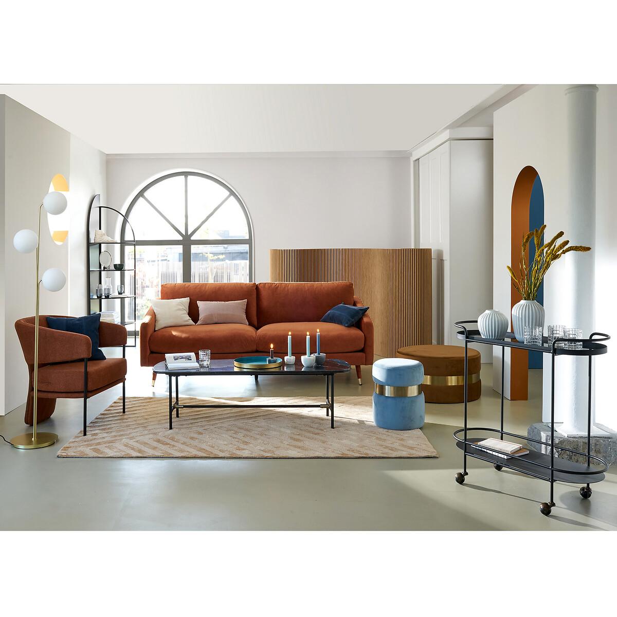 Moricio Brass & Smoked Glass Floor Lamp – image 4