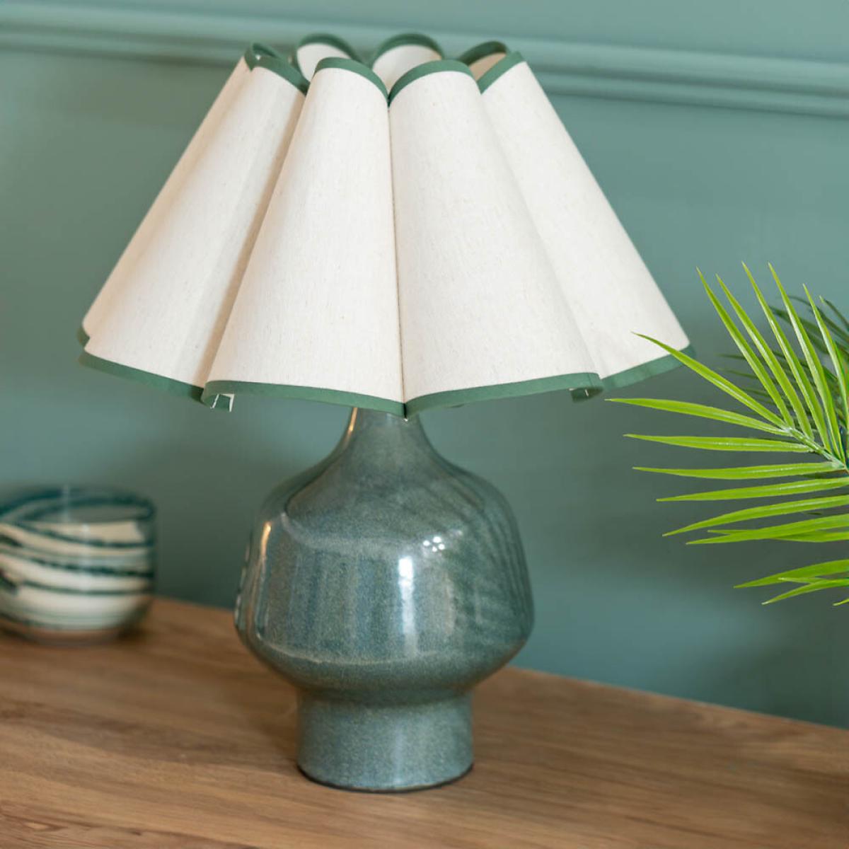 Jamie Green Ceramic Table Lamp – image 2