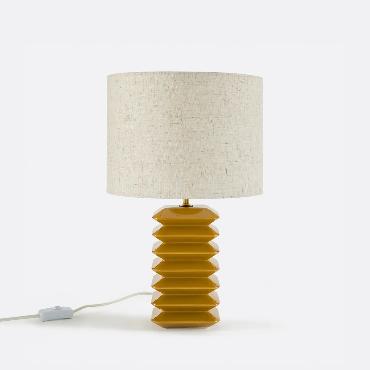 Table Lamp in Ceramic and Linen Remilo – image 3