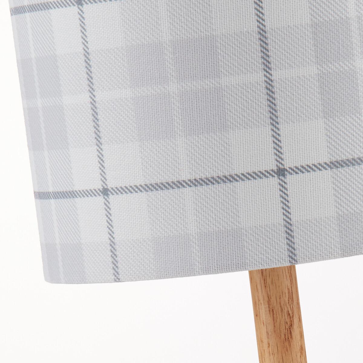Grey Check Table Lamp – image 3