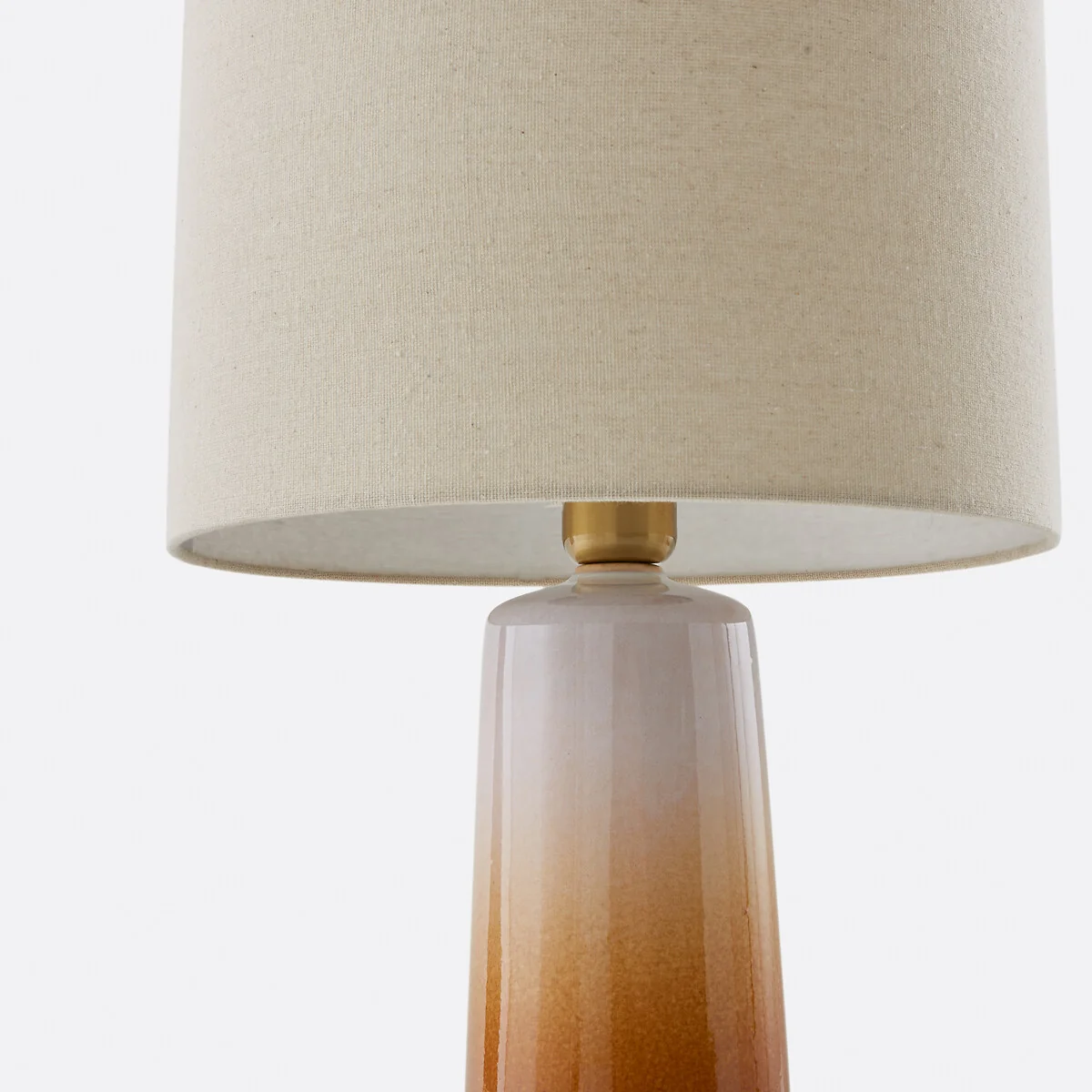 Grezza Ceramic/Linen Table Lamp, Height 47cm – image 5
