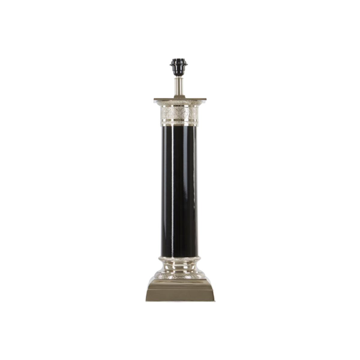Black & Silver Table Lamp Base – image 1