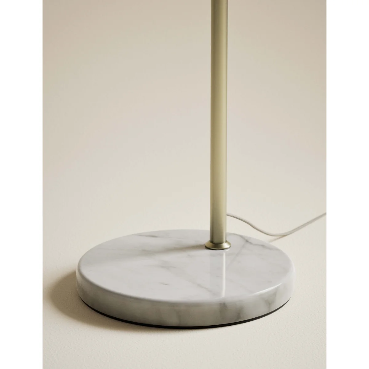 M&S Overreach Marble Base Floor Lamp Antique Brass – image 4