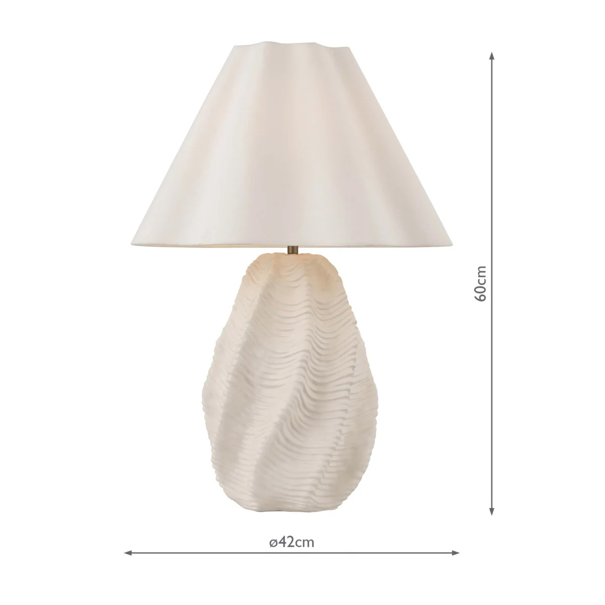 Laura Ashley Strata Table Lamp White – image 4