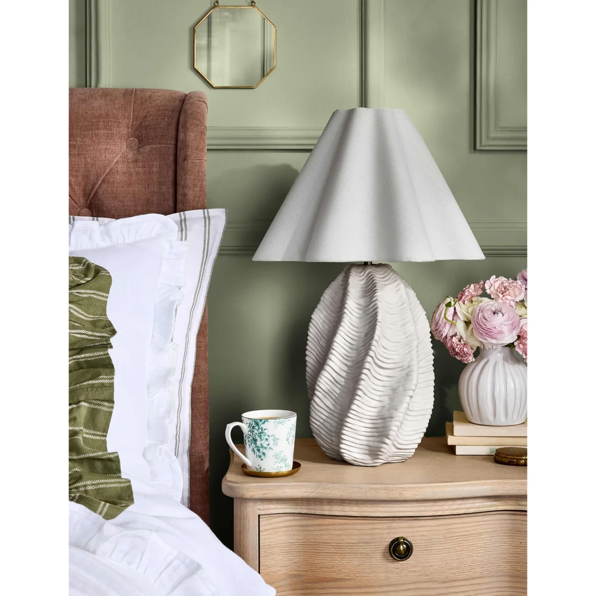 Laura Ashley Strata Table Lamp White – image 5