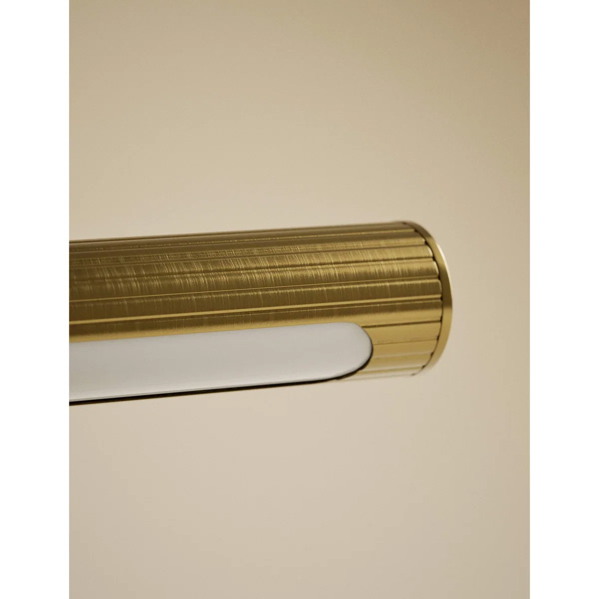 M&S Reeded Metal Banker's Light Antique Brass – image 3