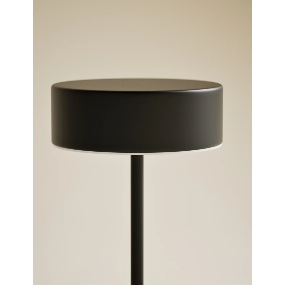 M&S Flat Head Small Rechargeable Table Lamp Black – image 3