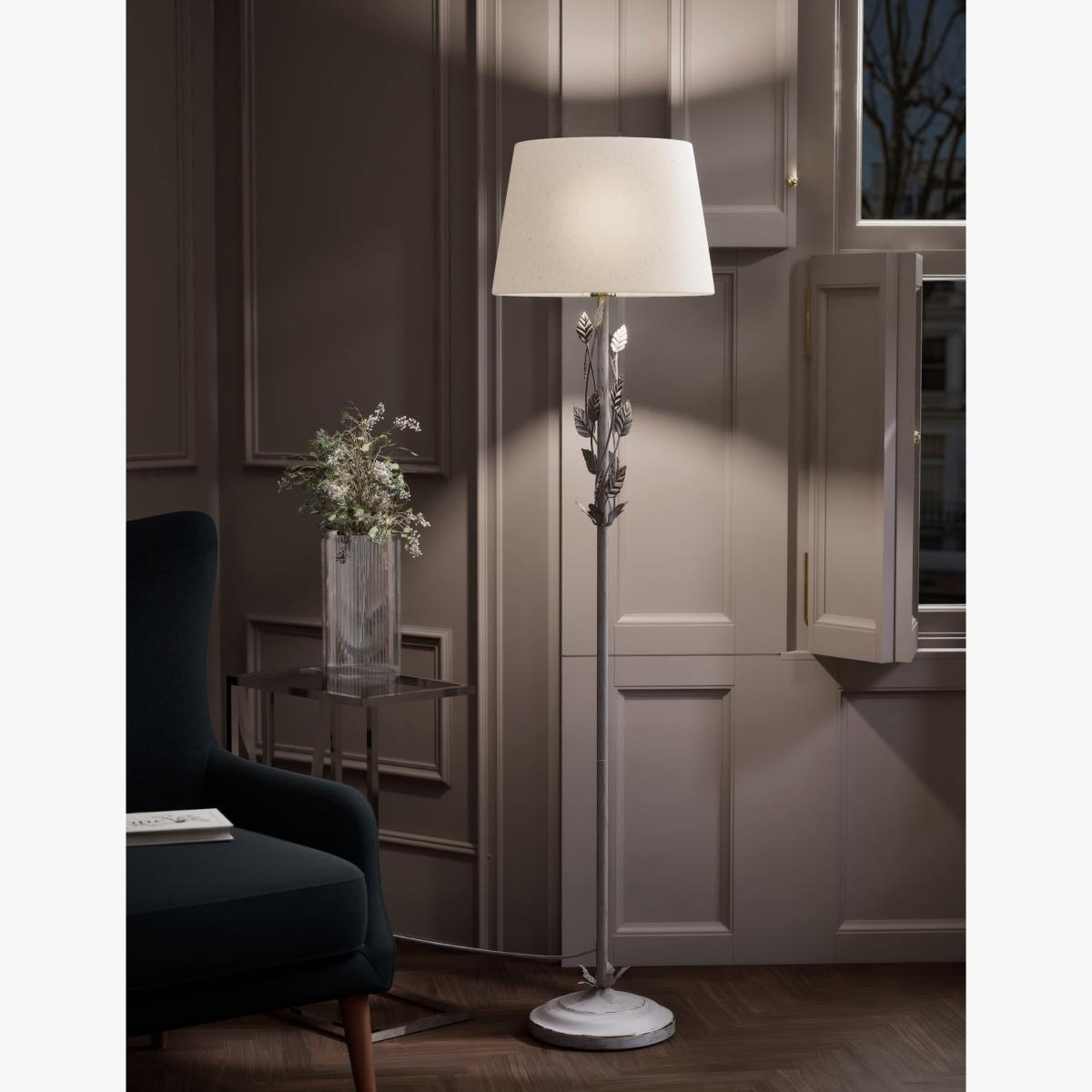 M&S Clara Floor Lamp - White, White – image 1