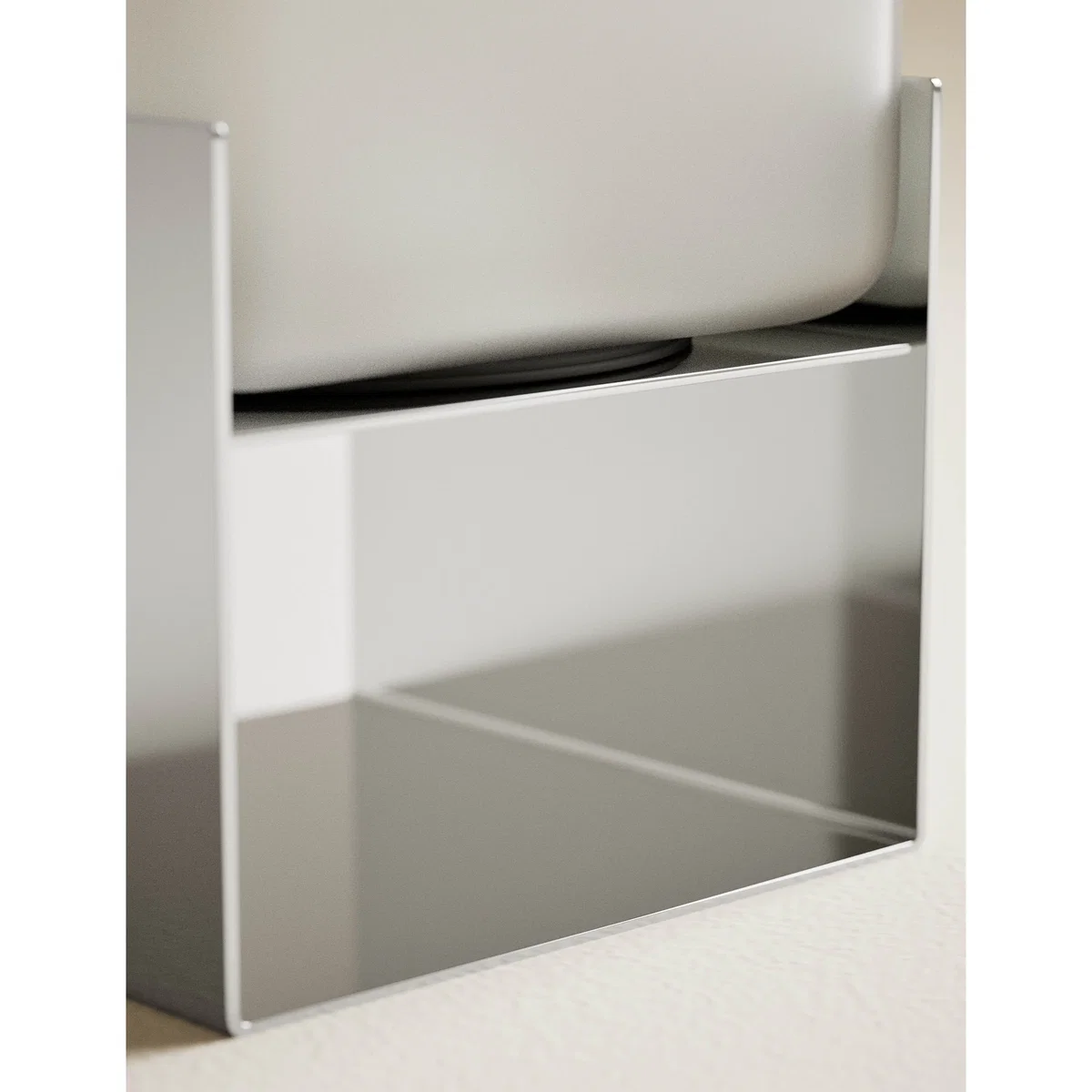 M&S X Kelly Hoppen Kelly Hoppen Rechargeable Square Glass Lamp Silver Mix – image 5