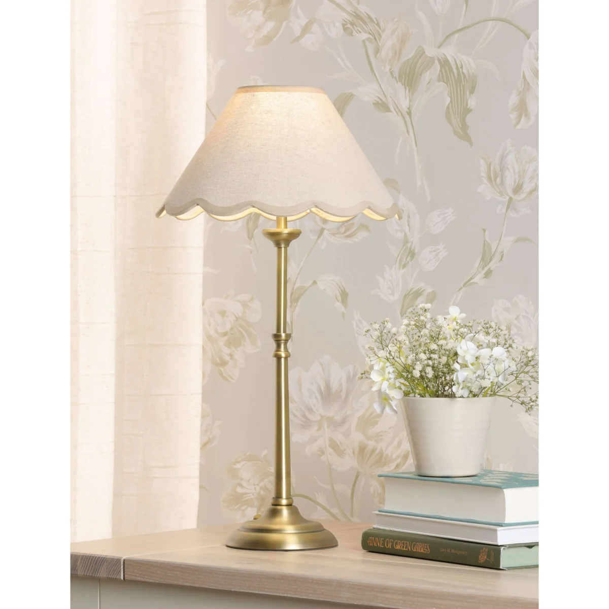 Laura Ashley Cordwell Table Lamp Green – image 2